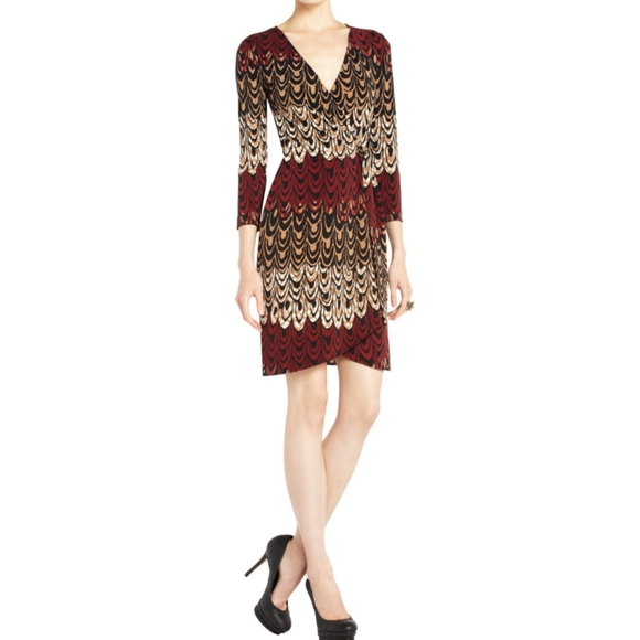 BCBG Long-Sleeve Wrap Dress - Size XXS - Picture 3 of 10